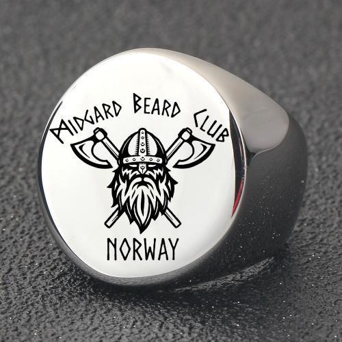 Ring Finger ze stali nierdzewnej, Stal nierdzewna 304, Platerowane w kolorze złota, biżuteria moda & wzór lasera, dostępnych więcej kolorów, sprzedane przez PC