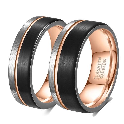 Tungsten Steel Ring for Men gold color plated fashion jewelry Sold By PC