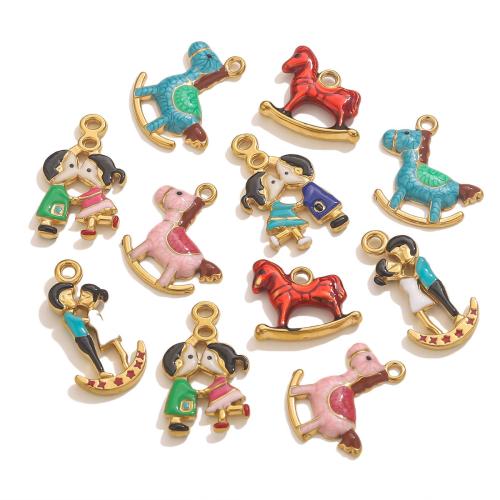 Pendants Jewelry Cruach dhosmálta, 304 Cruach dhosmálta, dath an óir plated, DIY & stíleanna éagsúla do rogha & cruan, Díolta De réir PC