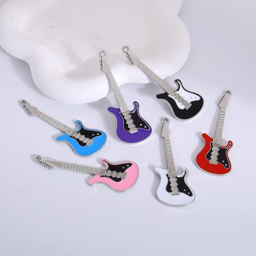 Zinc Alloy Enamel Pendants Guitar DIY Sold By PC