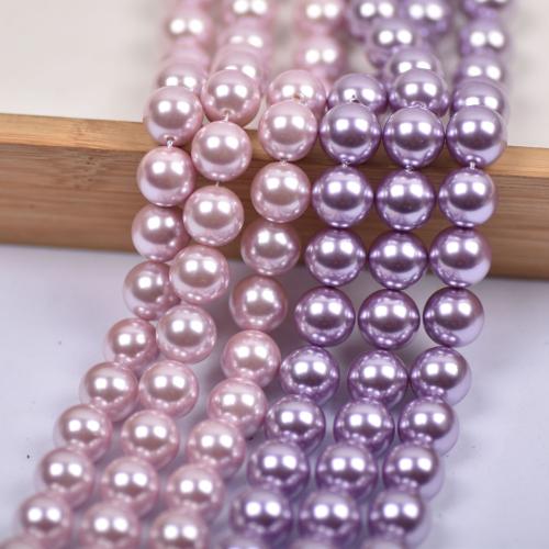 Pärlpärlor i glas, Glass Pearl, DIY, fler färger för val, 3-12mm, Såld Per 40 cm Strand