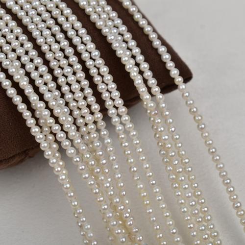 Natural Freshwater Pearl Loose Beads irregular DIY white 2-3mm Sold Per 39 cm Strand