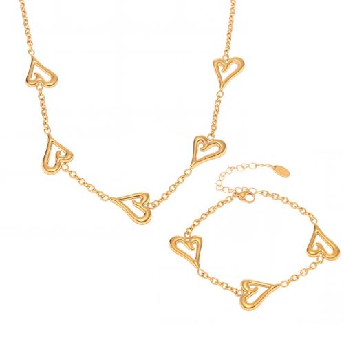 Cubic Zirconia rozsdamentes acél ékszer készletek, 304 rozsdamentes acél, galvanizált, különböző stílusokat a választás & a nő & üreges, több színt a választás, Által értékesített PC