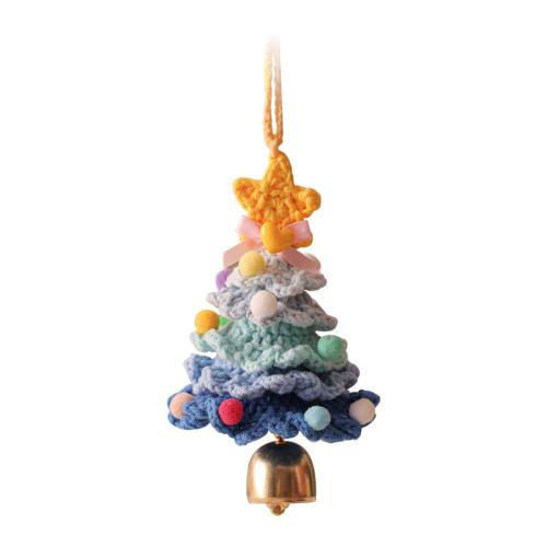 Polyester Hanging Decoration with Zinc Alloy Christmas Tree Christmas Design Sold By PC