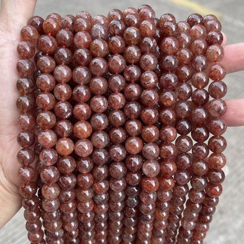 Grânulos de gemstone jóias, with Morango Quartz, Roda, natural & DIY & tamanho diferente para a escolha, vendido por Strand