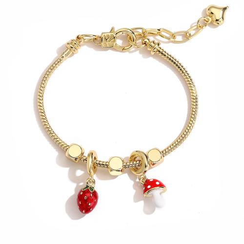 Kubické zirkonie Mikro dláždí mosaz náramek, 18K pozlacené, různé styly pro výběr & micro vydláždit kubické zirkony & pro ženy & smalt, Prodáno By PC