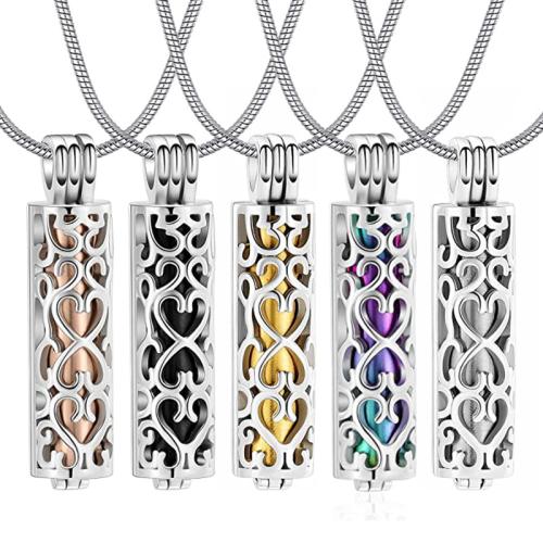 304 Stainless Steel Cinerary Casket Pendant Column plated DIY Sold By PC