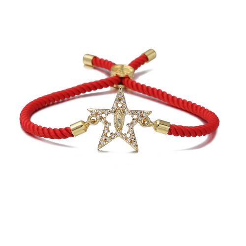 Kubické zirkonie Mikro dláždí mosaz náramek, Panna Marie, 18K pozlacené, různé styly pro výběr & micro vydláždit kubické zirkony & pro ženy & dutý, Prodáno By PC