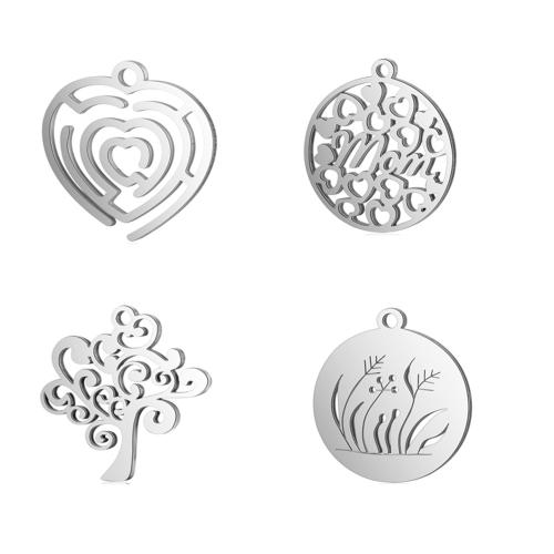 ステンレス鋼ジュエリーペンダント, 304ステンレススチール, ゴールドメッキ, DIY, シルバー, 10パソコン/バッグ, 売り手 バッグ