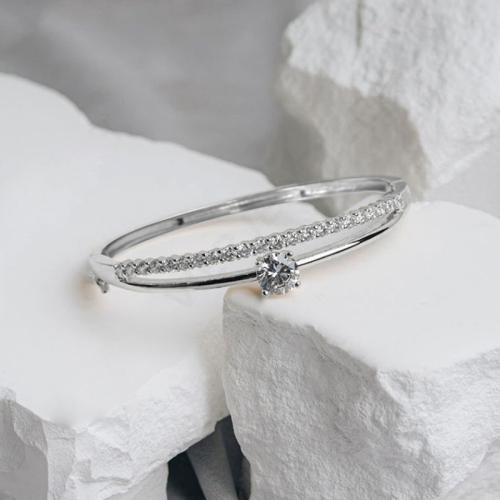 Kubické zirkonie Mikro dláždí mosaz náramek, micro vydláždit kubické zirkony & pro ženy & dutý, více barev na výběr, Prodáno By PC