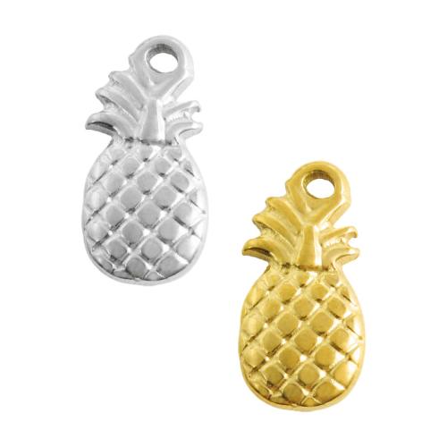 Stainless Steel Pendants 304 Stainless Steel Pineapple plated DIY Sold By Bag