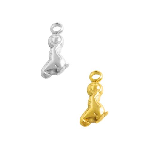 Stainless Steel Animal Pendants 304 Stainless Steel Sea Lion plated DIY Sold By Bag