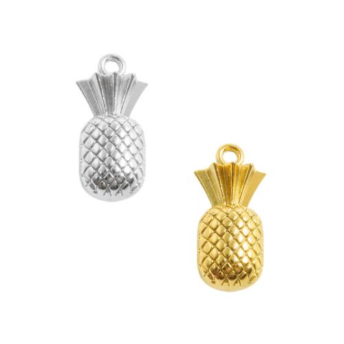 Stainless Steel Pendants 304 Stainless Steel Pineapple plated DIY Sold By Bag