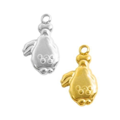 Stainless Steel Pendants 304 Stainless Steel Chicken Drumstick plated DIY Sold By Bag