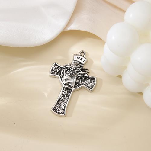Zinc Alloy Cross Pendants gold color plated DIY silver color Sold By PC