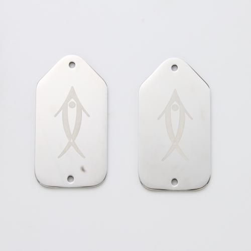 Stainless Steel Pendants 304 Stainless Steel silver color plated DIY silver color Sold By PC
