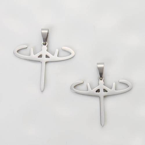 Stainless Steel Pendants 304 Stainless Steel silver color plated DIY silver color Sold By PC