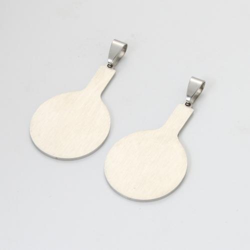Stainless Steel Pendants 304 Stainless Steel silver color plated DIY silver color Sold By PC
