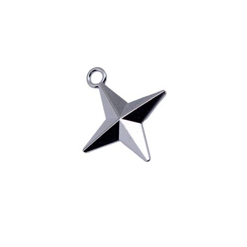 Zinc Alloy Star Pendant plated DIY antique silver color Sold By PC
