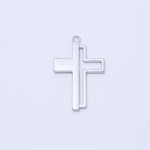 Zinc Alloy Cross Pendants gold color plated DIY silver color Sold By PC