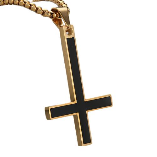 Stainless Steel Pendants 304 Stainless Steel Cross plated DIY & enamel Sold By PC