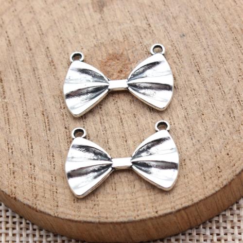 Zinc Alloy Bowknot pendentifs, alliage de zinc, Noeud papillon, Placage, DIY, plus de couleurs à choisir, 20PC/sac, Vendu par sac