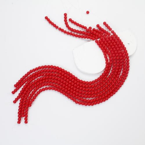 Gemstone Jewelry Beads Red Jasper Round DIY red Sold Per Approx 37-39 cm Strand