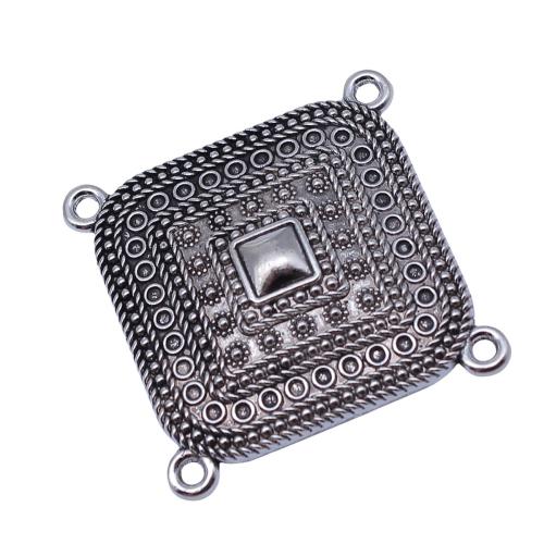 Forbindelse til zinklegering, Zinc Alloy, Square, forgyldt, du kan DIY, 10pc'er/Bag, Solgt af Bag