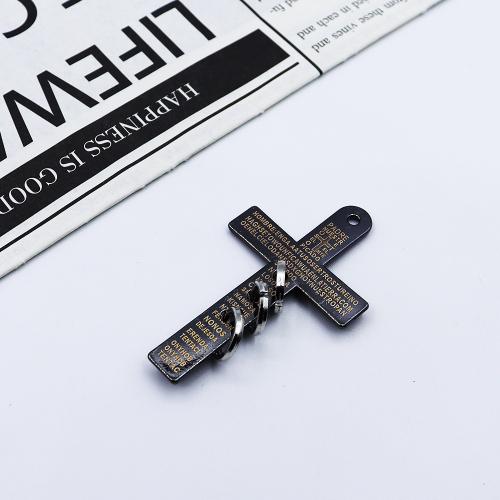 Zinc Alloy Enamel Pendants Cross gold color plated DIY Sold By PC
