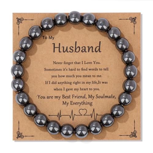 Gemstone Bracelet, Babhta, lámhdhéanta, ábhair éagsúla do rogha & unisex, beads size 8mm, Fad Thart 7.5 Inse, Díolta De réir PC