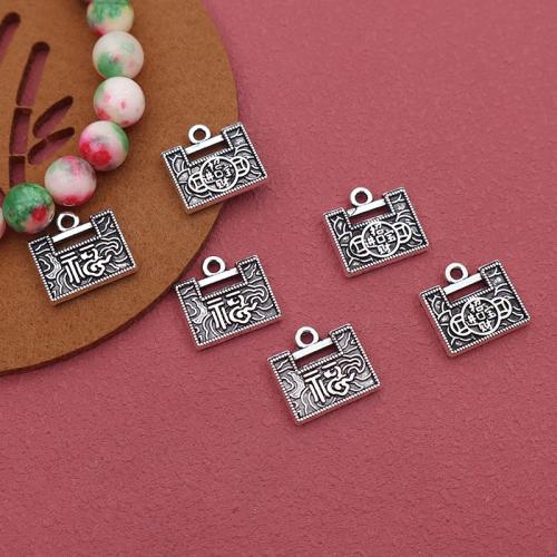 Zinc Alloy Pendants silver color plated DIY antique silver color Sold By Bag