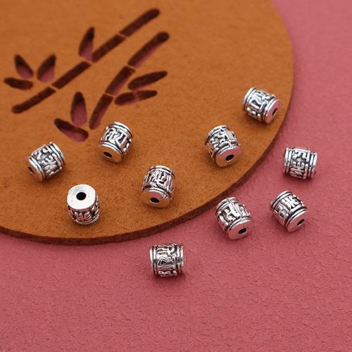 Zinc Alloy Spacer Beads silver color plated DIY antique silver color Sold By Bag