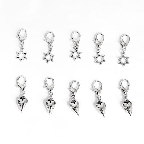 Colgantes de Aleación de Zinc, chapado, Bricolaje & diferentes estilos para la opción, 6PCs/Set, Vendido por Set