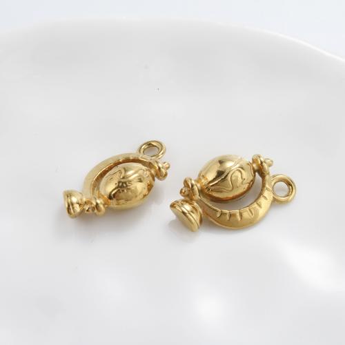 Stainless Steel Pendants 304 Stainless Steel Globe gold color plated DIY golden Sold By PC