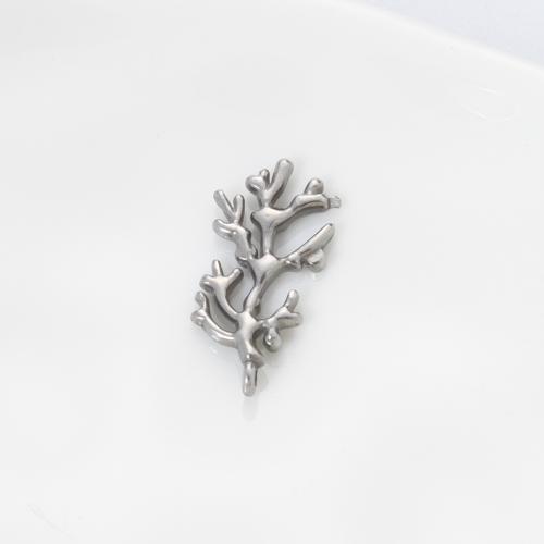 Stainless Steel Pendants 304 Stainless Steel Branch silver color plated DIY silver color Sold By PC