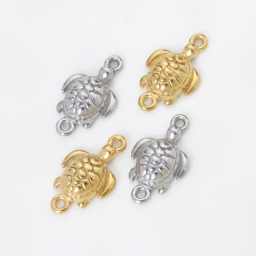 Connecteurs en acier inoxydable, Acier inoxydable 304, tortue, Placage, DIY, plus de couleurs à choisir, 20.30x12x4mm, Vendu par PC