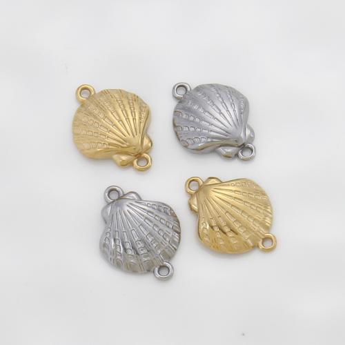 Connecteurs en acier inoxydable, Acier inoxydable 304, coquille, Placage, DIY, plus de couleurs à choisir, 20.70x15x3.80mm, Vendu par PC