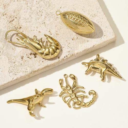 ステンレス鋼ジュエリーペンダント, 304ステンレススチール, ゴールドメッキ, DIY, 無色, 3パソコン/バッグ, 売り手 バッグ