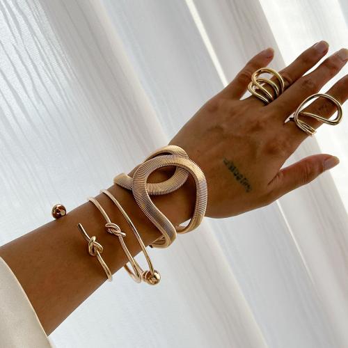 Zinc Alloy Jewelry Sets bangle & finger ring fashion jewelry Sold By PC