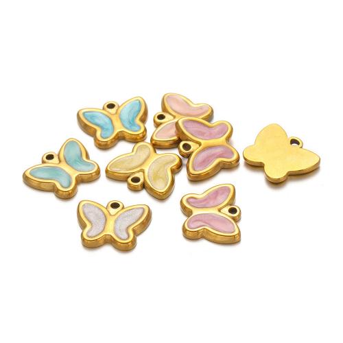 ステンレス鋼アニマルペンダント, 304ステンレススチール, ゴールドメッキ, DIY & エナメル, 無色, 5パソコン/バッグ, 売り手 バッグ