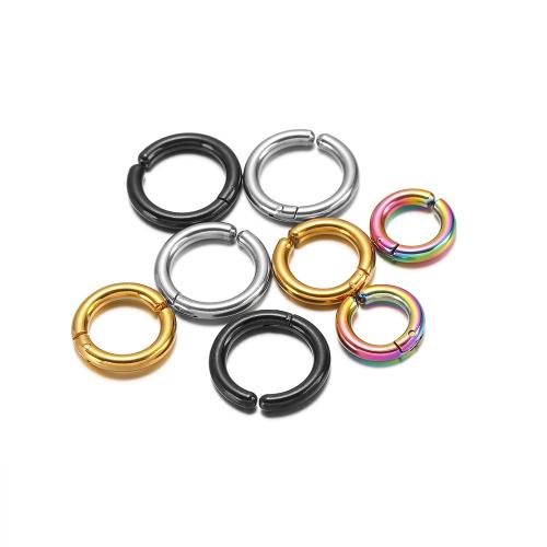 Acier inoxydable 304 Clip boucle d’oreille, Placage de couleur d'or, DIY, plus de couleurs à choisir, 3pairescouple/sac, Vendu par sac