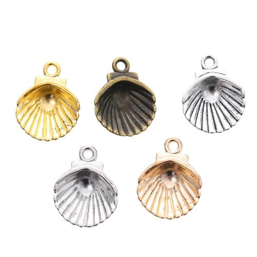 Zinc Alloy Animal Pendants Shell plated DIY Sold By Bag