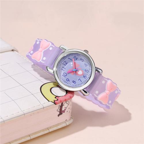 Fashion Children Watch Plastic with Glass & 304 Stainless Steel plated fashion jewelry & for children Sold By PC