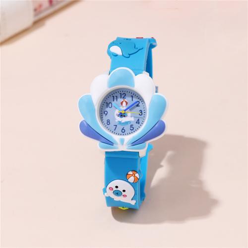 Fashion Children Watch Plastic with Glass & 304 Stainless Steel plated fashion jewelry & for children Sold By PC