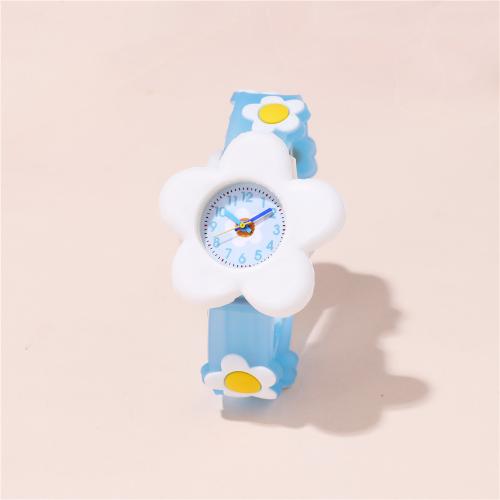 Fashion Children Watch Plastic with Glass & 304 Stainless Steel plated fashion jewelry & for children Sold By PC