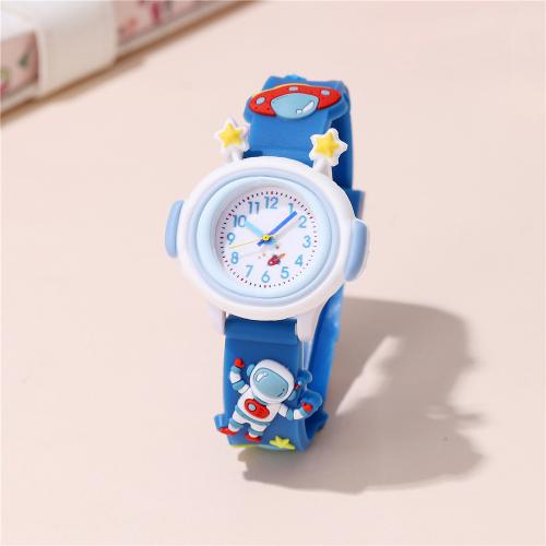 Fashion Children Watch Plastic with Glass & 304 Stainless Steel plated fashion jewelry & for children Sold By PC