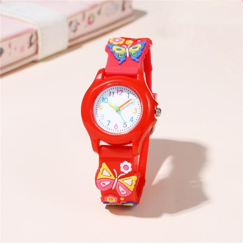 Fashion Children Watch Plastic with Glass & 304 Stainless Steel plated fashion jewelry & for children Sold By PC