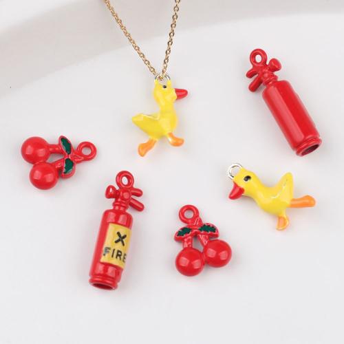 Zinc Alloy Pendants painted DIY Sold By Bag