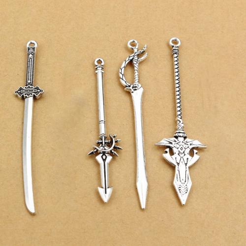 Zinc Alloy Pendler, du kan DIY, 100pc'er/Bag, Solgt af Bag