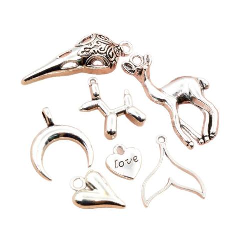 Zinc Alloy Pendler, du kan DIY, 100pc'er/Bag, Solgt af Bag